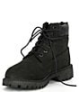 Color:Black - Image 4 - Kids' Classic 6#double; Waterproof Lug Sole Combat Cold Weather Boots (Youth)