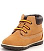 Color:Wheat - Image 4 - Kids' Classic Nubuck Bootie Crib Shoes (Infant)