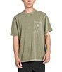 Color:Cassel Earth - Image 1 - Merrymack River Chest Pocket Graphic Relaxed Fit T-Shirt