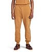 Color:Wheat Boot - Image 1 - Oval Logo Patch Sweatpants
