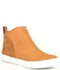 Color:Wheat Nubuck - Image 1 - Skyla Bay Suede Pull On Sneaker Ankle Booties