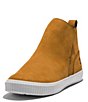 Color:Wheat Nubuck - Image 5 - Skyla Bay Suede Pull On Sneaker Ankle Booties