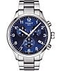 Color:Blue - Image 1 - Chrono XL Classic Stainless Steel Bracelet Watch