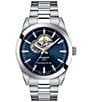 Color:Silver - Image 1 - Gentleman Powermatic 80 Automatic Blue Dial Stainless Steel Bracelet Watch