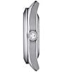 Tissot Gentleman Powermatic 80 Silicium Stainless Steel Watch, Color:Silver/Light Blue - Image 2