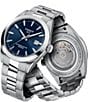 Tissot Gentleman Powermatic 80 Silicium Stainless Steel Watch, Color:Silver/Navy - Image 5