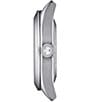 Tissot Gentleman Powermatic 80 Silicium Stainless Steel Watch, Color:Silver/Black - Image 3
