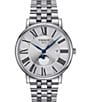 Color:Silver - Image 1 - Men's Carson Gent Premium Moonphase Quartz Chronograph Stainless Steel Bracelet Watch