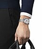Color:Silver - Image 5 - Men's Carson Gent Premium Moonphase Quartz Chronograph Stainless Steel Bracelet Watch