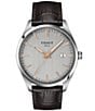 Color:Brown - Image 1 - Men's Classic Collection Pr 100 Brown Leather Strap Watch