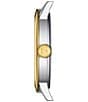 Color:Two Tone - Image 2 - Men's Classic Dream Quartz Analog Two Tone Stainless Steel Bracelet Watch