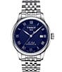 Color:Silver - Image 1 - Men's Le Locle Powermatic Automatic Stainless Steel Bracelet Watch