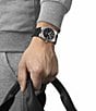 Color:Black - Image 5 - Men's Gridded Prx Powermatic 80 Automatic Black Strap Watch