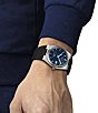 Tissot Men's Gridded PRX Powermatic 80 Automatic Stainless Steel Watch, Color:Black/Blue - Image 5