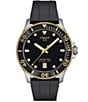 Color:Black - Image 1 - Men's Seastar 1000 Quartz Analog Black Strap Watch