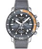 Color:Grey - Image 1 - Men's Seastar 1000 Quartz Chronograph Grey Strap Watch