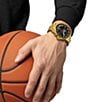Color:Gold - Image 5 - Men's Super Sport Quartz Chronograph Gold Tone Stainless Steel Bracelet Watch