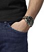 Color:Beige - Image 5 - Men's T-Touch Connect Solar Beige Chronograph Fabric Strap Smart Watch