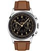 Color:Light Brown - Image 1 - Men's Telemeter 1938 Automatic Light Brown Leather Strap Watch