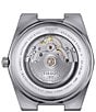 Tissot Men's Prx Automatic Stainless Steel Tonneau Bracelet Watch, Color:Silver/Light Blue - Image 2