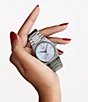 Tissot Men's Prx Automatic Stainless Steel Tonneau Bracelet Watch, Color:Silver/Light Blue - Image 6