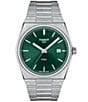 Tissot PRX Stainless Steel Automatic Bracelet Watch, Color:Silver/Green - Image 1