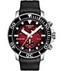 Color:Black - Image 1 - Seastar 1000 Chronograph Red Dial Watch