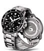 Tissot Men's Seastar 1000 Black Dial Chronograph Stainless Steel Watch - Image 3