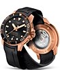 Color:Black - Image 4 - Seastar 1000 Powermatic 80 Black and Rose Gold Watch