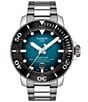 Color:Silver - Image 1 - Men's Seastar 2000 Professional Powermatic Stainless Steel Bracelet Watch