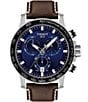 Color:Brown - Image 1 - Supersport Chronograph Blue Dial Watch