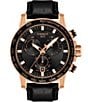 Color:Black - Image 1 - Supersport Chronograph Black and Rose Gold Watch