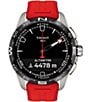 Color:Red - Image 5 - T-Touch Connect Red Strap Solar Watch
