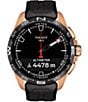 Tissot T-Touch Connect Black Dial Solar Watch, Color:Black/Rose - Image 5