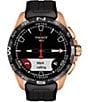 Tissot T-Touch Connect Black Dial Solar Watch, Color:Black/Rose - Image 6