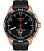 Tissot T-Touch Connect Black Dial Solar Watch, Color:Black/Rose - Image 7