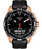 Tissot T-Touch Connect Black Dial Solar Watch, Color:Black/Rose - Image 8