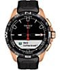 Tissot T-Touch Connect Black Dial Solar Watch, Color:Black/Rose - Image 9