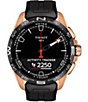 Tissot T-Touch Connect Black Dial Solar Watch, Color:Black/Rose - Image 10