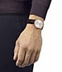 Color:Brown - Image 5 - Unisex Chemin Des Tourelles Powermatic 80 Automatic Brown Leather Strap Watch