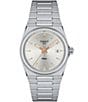 Color:Silver - Image 1 - Unisex Prx Quartz Analog Stainless Steel Bracelet Watch