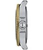 Color:Two Tone - Image 2 - Unisex Seastar 1000 Quartz Analog Two-Tone Stainless Steel Bracelet Watch