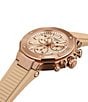 Tissot Unisex T-Race Quartz Chronograph Silicone Strap Watch, Color:Nude - Image 5