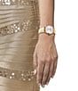 Color:White - Image 5 - Women's Chemin Des Tourelles Powermatic 80 Automatic Leather Strap Watch