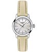 Color:Beige - Image 1 - Women's Classic Dream Analog Beige Leather Strap Watch