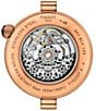 Tissot Women's Desir Automatic Grey Leather Strap Watch - Image 3