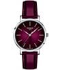 Color:Purple - Image 1 - Women's Everytime Quartz Analog Purple Strap Watch
