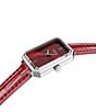 Tissot Women's SRV Quartz Analog Leather Strap Watch, Color:Red/Red Dial - Image 3