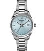 Color:Silver - Image 1 - Women's Tissot Pr 100 Quartz Analog Blue Dial Stainless Steel Bracelet Watch