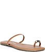 TKEES Colette Leather Metal Toe Loop Flip Flops - Image 1